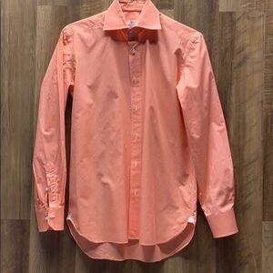 BORELLI NAPOLI - Orange and White Small Check